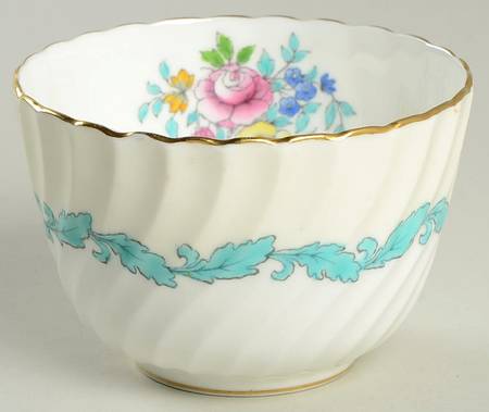 Ardmore Ivory and Turquoise Open Sugar Bowl