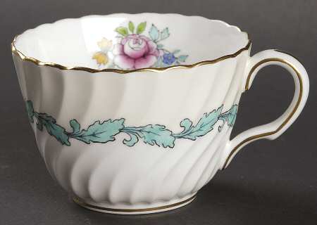 Ardmore Ivory and Turquoise Flat Demitasse Cup