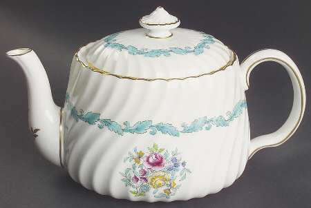 Ardmore Ivory and Turquoise Small Teapot & Lid