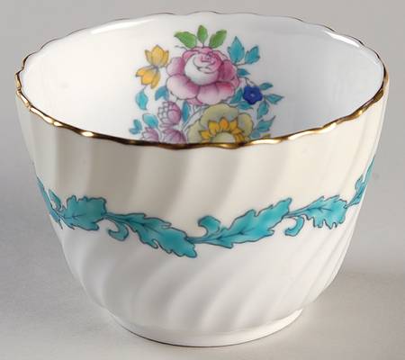 Ardmore Ivory and Turquoise Mini Open Sugar Bowl
