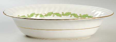 Ardmore (Green Leaf) 10" Oval Vegetable Bowl