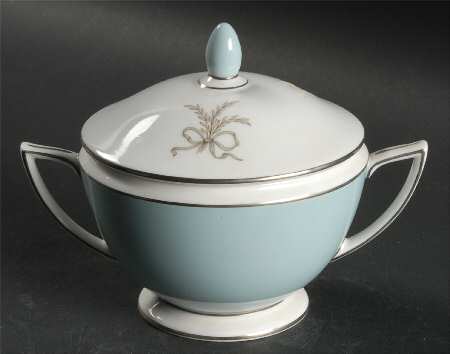 Ardsley Turquoise Sugar Bowl & Lid