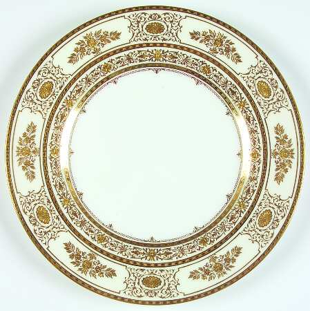 Argyle Ivory Dinner Plate