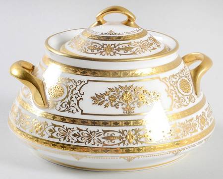 Argyle Ivory Sugar Bowl & Lid