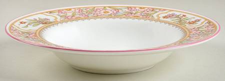 Asian Flowers Rim Soup Bowl