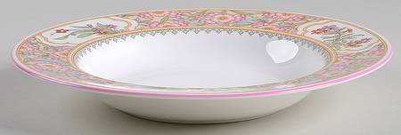 Asian Flowers Large Rim Soup Bowl