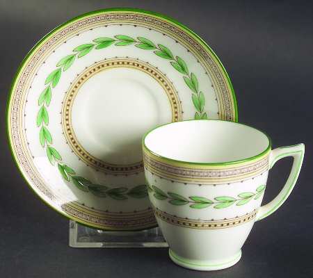 Ashbourne Footed Demitasse Cup & Saucer Set by Minton
