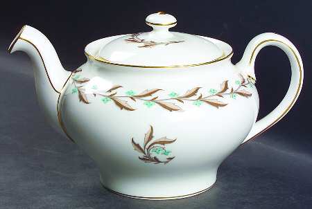 Ashton (Gold Trim) Teapot & Lid