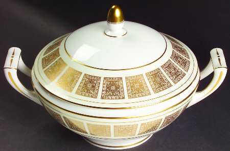 Athena Ivory Round Covered Vegetable