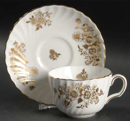 Audley Flat Cup & Saucer Set