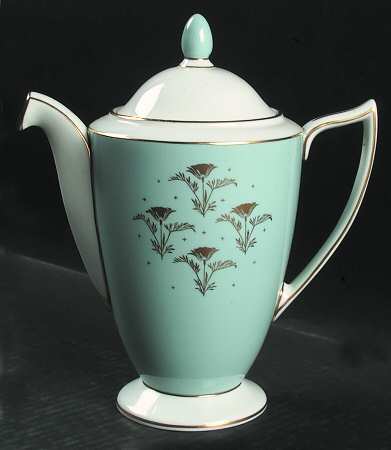 Aurora Turquoise Coffee Pot & Lid