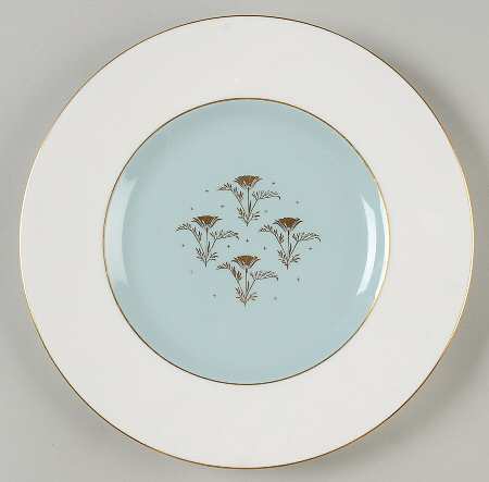 Aurora Turquoise Luncheon Plate