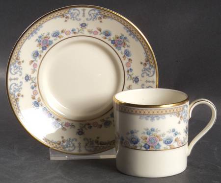 Avonlea Flat Demitasse Cup & Saucer Set by Minton