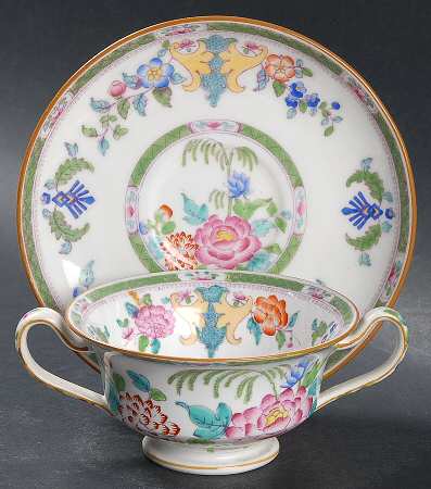 B796 (Smooth) Footed Bouillon Cup & Saucer