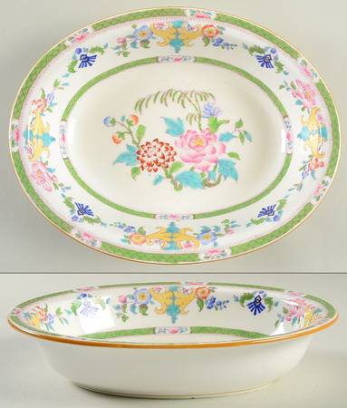B796 (Smooth) 9" Oval Vegetable Bowl