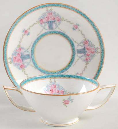 B855 Footed Bouillon Cup & Saucer