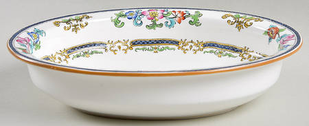B898 (Smooth Edge) 9" Oval Vegetable Bowl