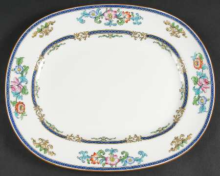 B898 (Smooth Edge) 13" Oval Serving Platter