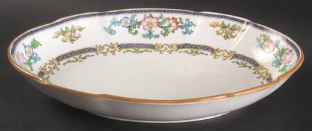 B898 (Scalloped) 10" Oval Vegetable Bowl