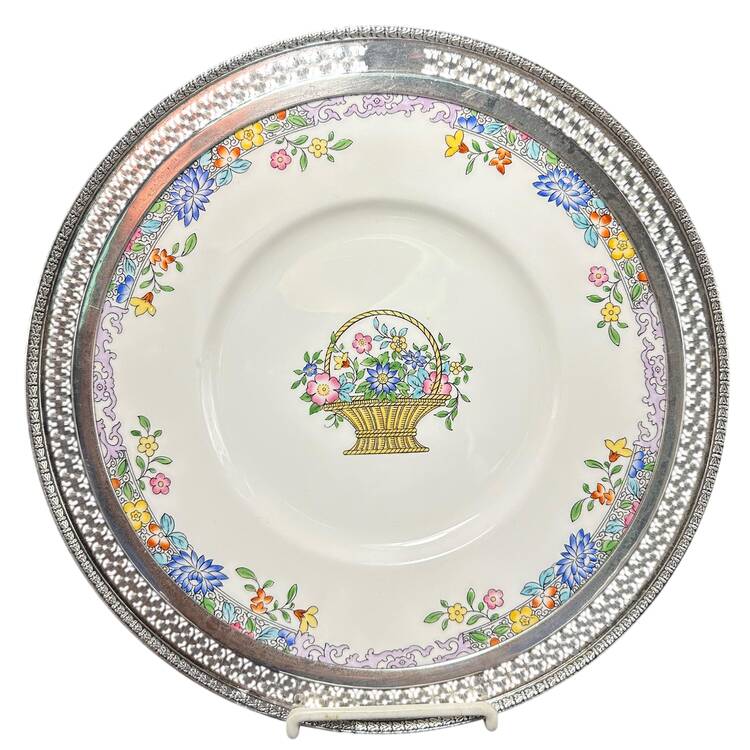 B958 Sterling Rim Dinner Plate
