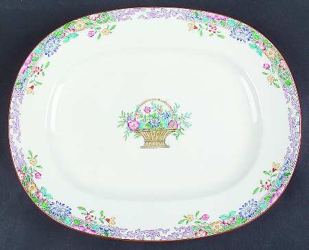 B958 14" Oval Serving Platter