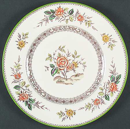 Beaconsfield (Orange Flowers) Dinner Plate