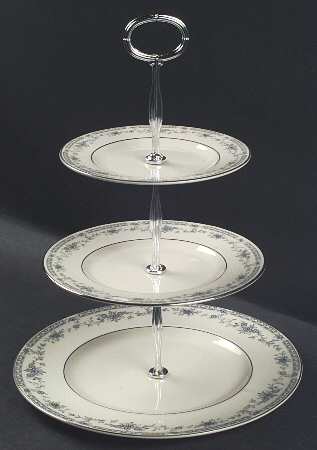 Bellemeade 13 7/8"-14 1/4" 3-Tiered Serving Tray(DP,SP,BB) HC