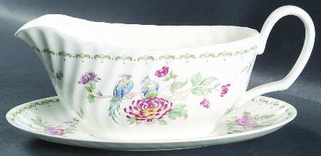 Birds of Paradise Gravy Boat & Underplate
