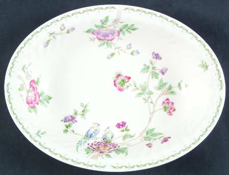 Birds of Paradise 10" Oval Vegetable Bowl