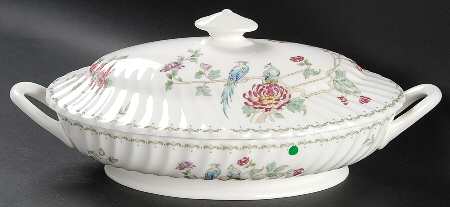 Birds of Paradise Oval Covered Vegetable