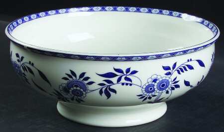 Blue Delft 10" Large Salad Serving Bowl