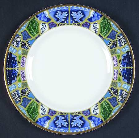 Blue Mosaic Salad Plate