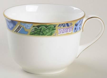 Blue Mosaic Flat Cup