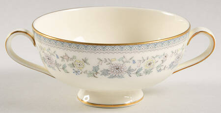Bordeaux Footed Cream Soup Bowl