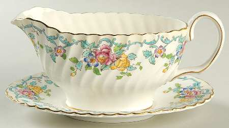 Branksome Turquoise Gravy Boat & Underplate