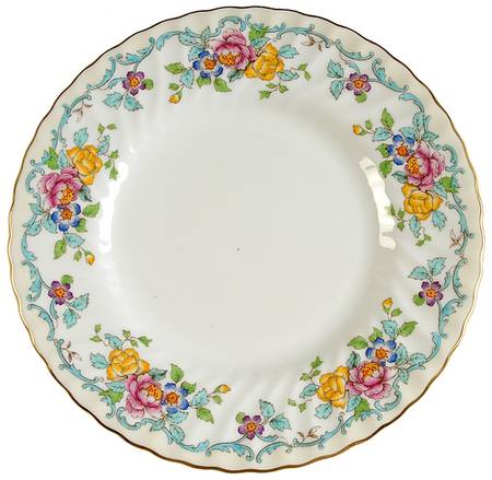 Branksome Turquoise Luncheon Plate