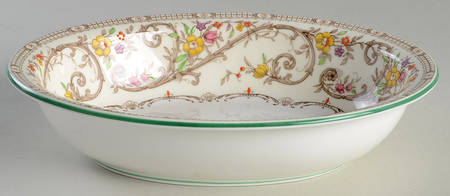 Brentwood 9" Oval Vegetable Bowl