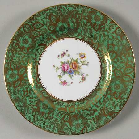 Brocade Green Salad Plate