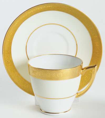 Buckingham Footed Demitasse Cup & Saucer Set by Minton