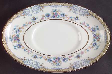 Byron (Blue Flowers) Underplate for Gravy Boat