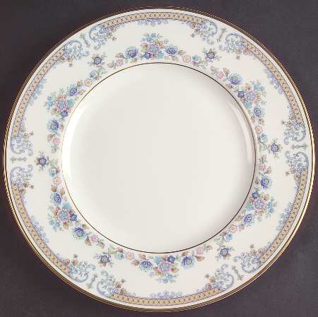 Byron (Blue Flowers) Salad Plate