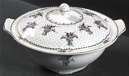 Byron (Wine Flowers) Round Covered Vegetable by Minton