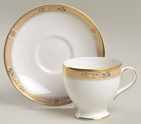 Caliph Footed Demitasse Cup & Saucer Set by Minton