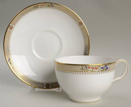 Caliph Flat Cup & Saucer Set by Minton