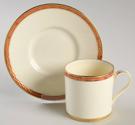 Carlton Flat Demitasse Cup & Saucer Set