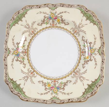 Chatham Green Ivory Square Luncheon Plate