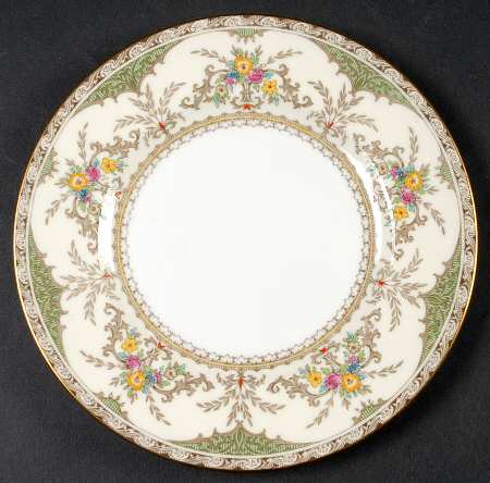 Chatham Green Ivory Salad Plate