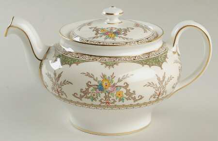 Chatham Green Ivory Teapot & Lid
