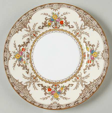 Chatham Brown Ivory Bread & Butter Plate