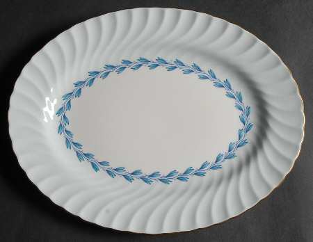 Cheviot Blue 10" Oval Serving Platter